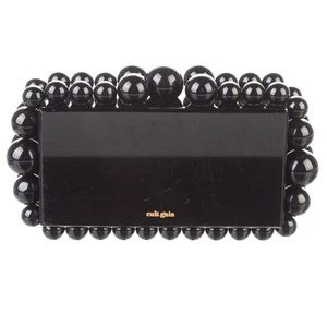 Cult Gaia EOS black clutch